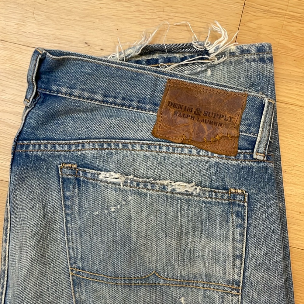 Men’s RL Denim & Supply distressed jeans